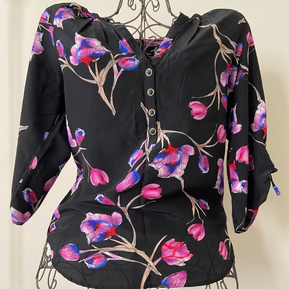 Yumi Kim silk floral blouse